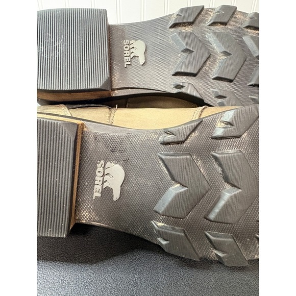 Sorel Emelie Chelsea Waterproof Leather Ankle Boots Major Quarry Brown Womens 9 - Picture 6 of 10